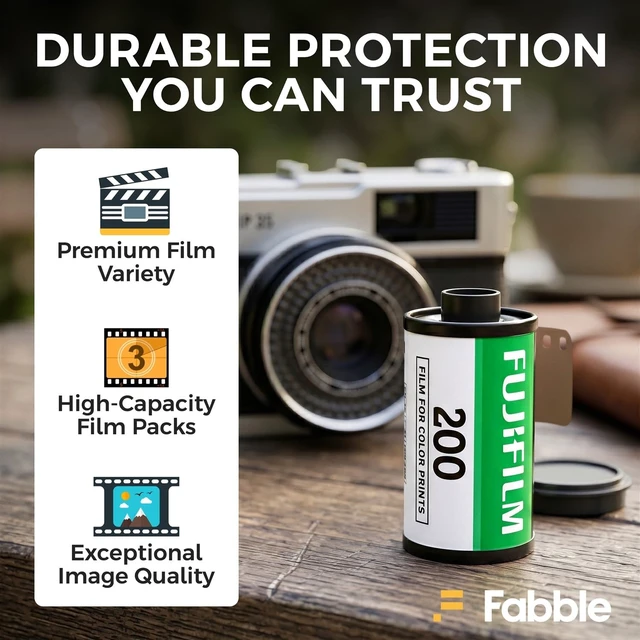Alt view image 6 of 7 - 200 Color Negative Film (35mm, 36 Exposures, 3-Pack) Bundle with Fabble 3-Roll Protective Film Vault Storage Case, Durable Travel Organizer for 35mm Film Rolls for Professional Use