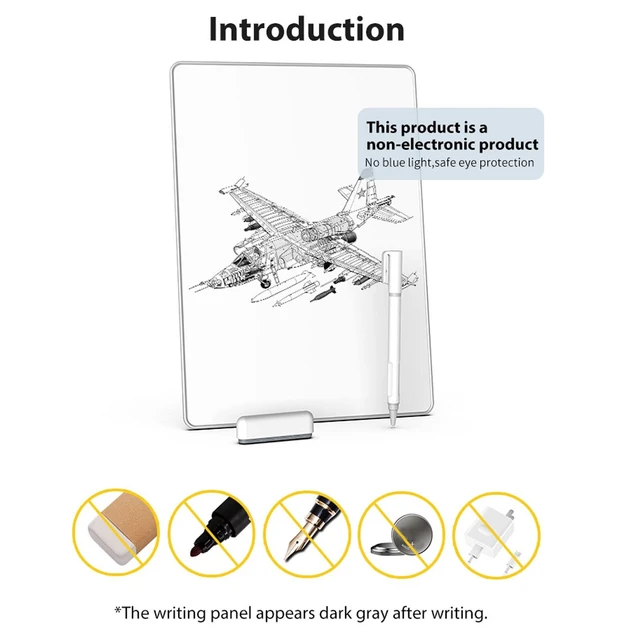 Alt view image 3 of 6 - LCD Writing Tablet, Magnetic Reusable Digital Notepad with Pen | 0.7mm Pen Tip, Aluminum Alloy, Eye Protection, Smooth Writing, for Kids Office Memo Home Whiteboard