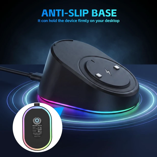 Alt view image 4 of 5 - Charging Dock Compatible with Logitech Gaming Mouse G Pro X Superlight 2/1,G502/G502 X/G502 X Plus,G703/G903/G403 Lightspeed