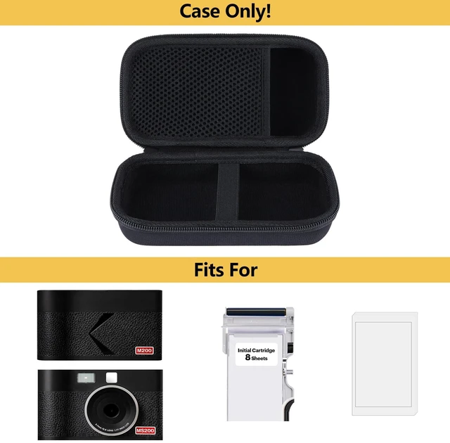 Alt view image 3 of 6 - Case for Kodak Mini 2 ERA 4PASS/Mini Shot 2 ERA Instant Camera | Hard Shell Shockproof, Portable Printer Storage, Mesh Bag Organizer, Lightweight Travel