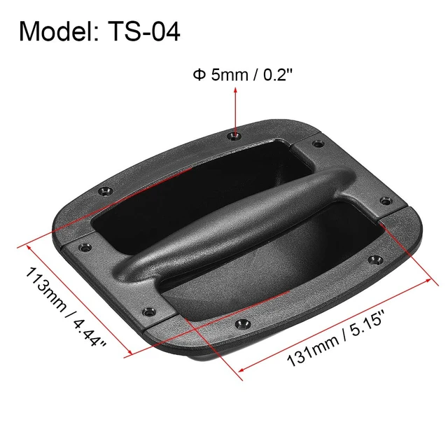 Alt view image 3 of 5 - Recessed Speaker Handle Grasp Holder Replacement Speaker Cabinet Box Handles