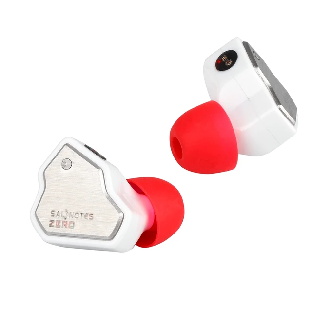 Alt view image 2 of 6 - 7Hz Salnotes Zero 10mm N52 DD In Ear Monitor Wired HiFi IEM Earphones | Studio-Grade Balanced Tuning, Stainless Steel Shell, 2-Pin Cable, Earbuds for Music Lovers &Gamers (Type-C with Mic, White)
