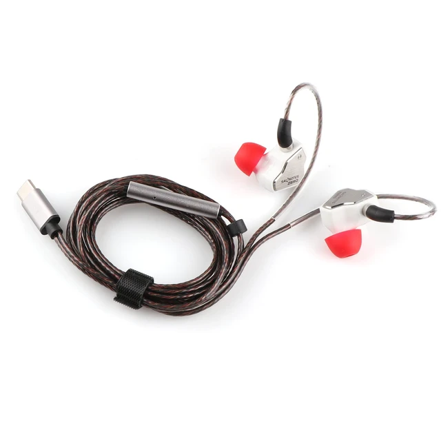 Alt view image 6 of 6 - 7Hz Salnotes Zero 10mm N52 DD In Ear Monitor Wired HiFi IEM Earphones | Studio-Grade Balanced Tuning, Stainless Steel Shell, 2-Pin Cable, Earbuds for Music Lovers &Gamers (Type-C with Mic, White)