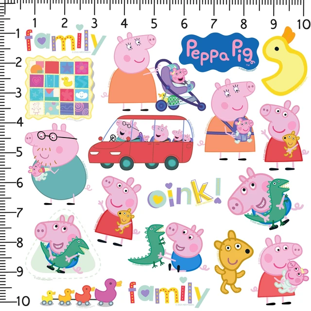 Alt view image 2 of 6 - Peppa Pig New Family 50ct Vinyl L Deluxe Stickers, Tablet, Indoor/Outdoor