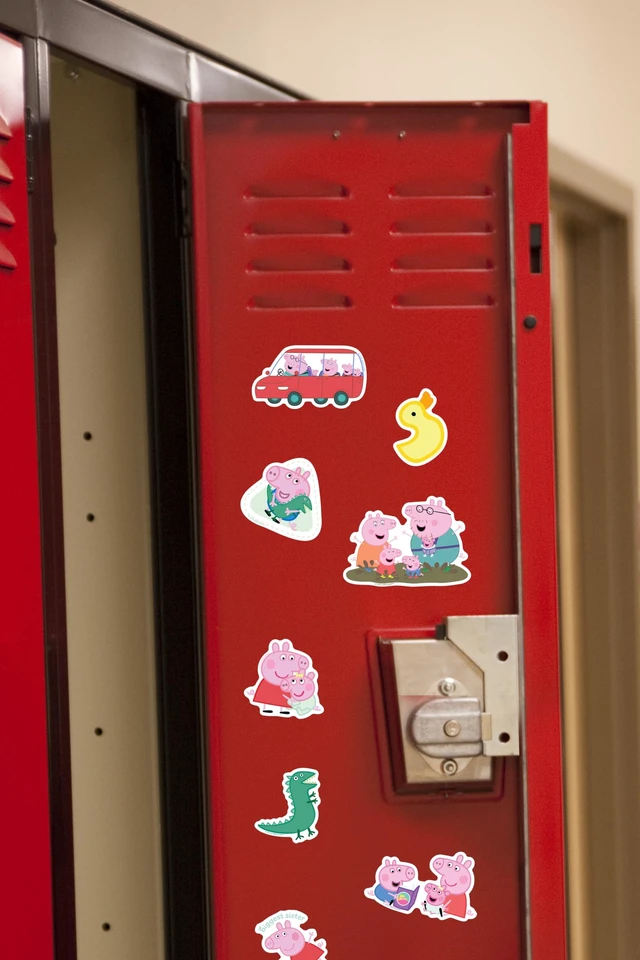 Alt view image 6 of 6 - Peppa Pig New Family 50ct Vinyl L Deluxe Stickers, Tablet, Indoor/Outdoor