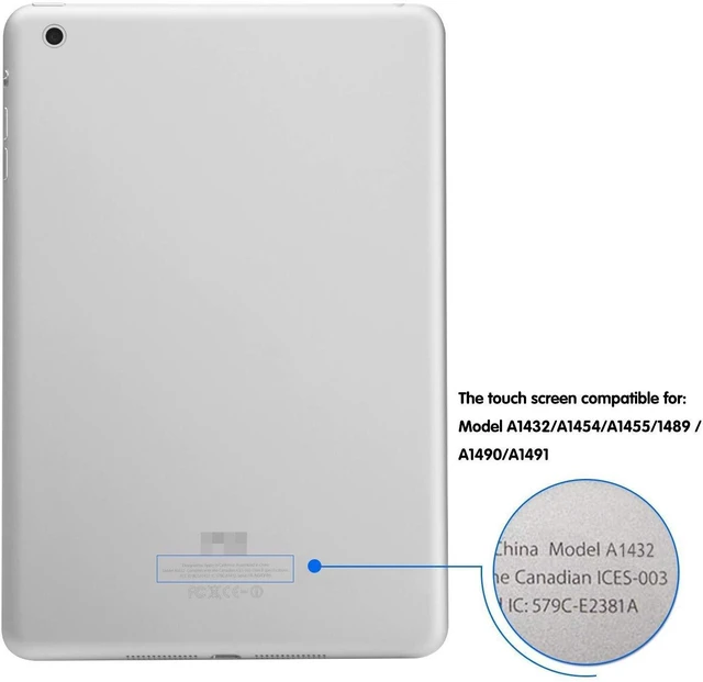 Alt view image 2 of 7 - Black Digitizer Repair Kit for iPad mini 1&2 A1432 A1489 Touch Screen Digitizer Replacement with IC Chip + Home Button + Tools