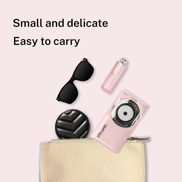 Alt view image 6 of 6 - Digital Camera 68MP Ultra HD Compact Point and Shoot Camera with 16X Digital Zoom, Auto Focus, Anti-Shake, Smile Capture, Self Timer, Portable Small Digital Camera with 32GB Card