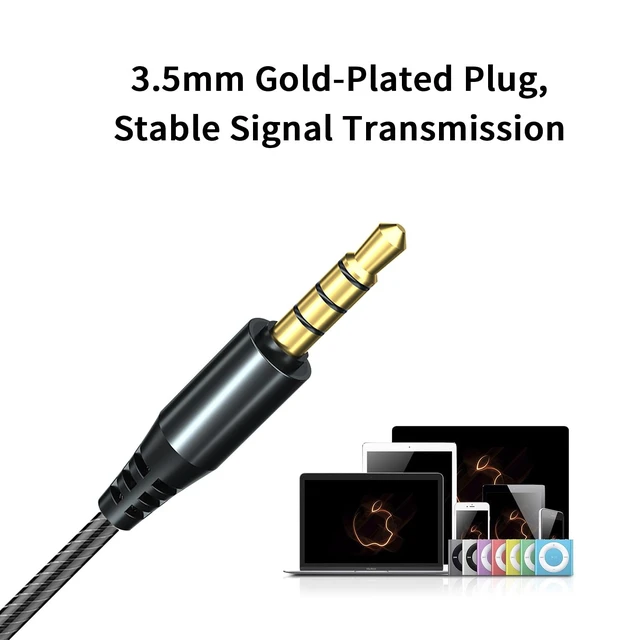 Alt view image 4 of 5 - Dual Driver Wired Earbuds 3.5mm Jack Headphones Plug in Ear Buds | Extra bass earbuds, hifi, wrap around over ear, microphone, hook, sport, running, aux, braided cable, noise isolation
