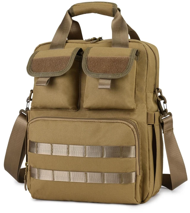 Main image of 14" Laptop Messenger Bag, 12L 900D Water-Resistant Oxford, MOLLE, Fits 14.2" Computer/Tablet for Business Travel