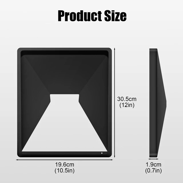 Alt view image 2 of 6 - for Starlink Mini Case, Mini Protective Cover Liquid Silicone Case for Starlink Satellite Dish, Waterproof, Drop Resistant, and Glare Resistant (Black)