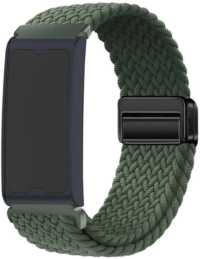 Main image of Braided Band Compatible for Amazfit Helio Strap/CMF Watch 3 Pro, Magnetic Buckle Design, Breathable Soft Elastic Sport Wristband for Helio Strap Fitness Tracker