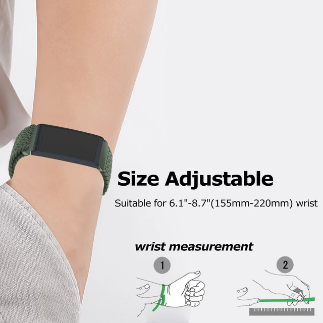 Alt view image 5 of 7 - Braided Band Compatible for Amazfit Helio Strap/CMF Watch 3 Pro, Magnetic Buckle Design, Breathable Soft Elastic Sport Wristband for Helio Strap Fitness Tracker