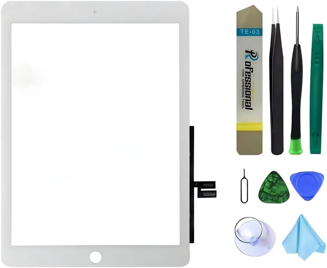 Main image of Screen Replacement for iPad 7 7th Gen 2019 A2197 A2198 A2200, for iPad 8 8th Gen 2020 10.2" A2428 A2429 A2430 Digitizer Replacement Without Home Button + Tools (White)