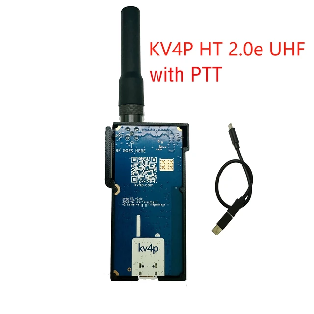 Alt view image 3 of 3 - KV4P-HT Version 2.0 with SA818 RF Module pre-Installed Turn Android Phone into a Modern ham Radio transceiver Assembled with 3D Print case 2.0e Latest Version (2.0e-UHF)