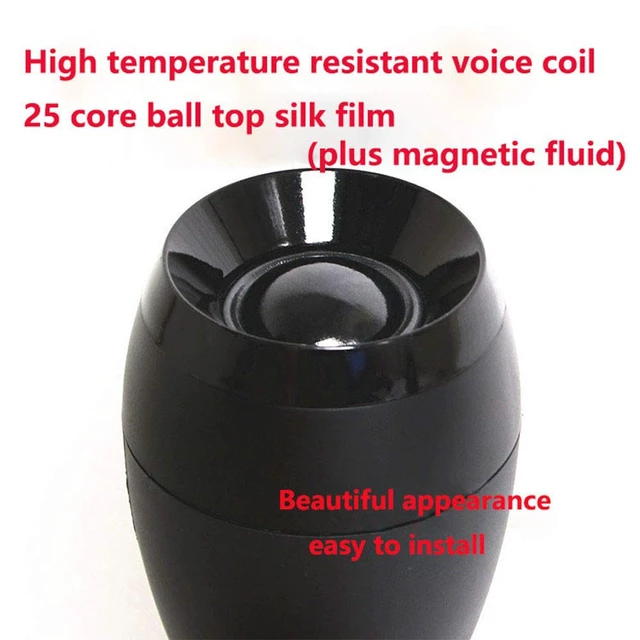Alt view image 6 of 7 - HiFi Tweeter 6 ohm Neodymium Dome Silk Film 25-Core Ultra-high Pitch HiFi Loudspeaker for Home HI-FI, Monitor, Home Theater Speakers (Black)