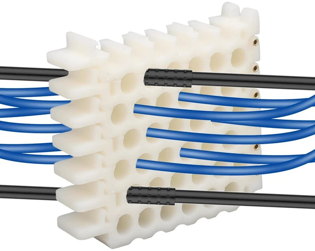 Main image of 6x6 Hole Network Cable Comb Organizer Panel | For CAT5/6/7/8 Cables | 9mm/0.35in Slot Width | Server Rack Wire Management | Neatly Dress & Bundle Cords(6x6 Holes)