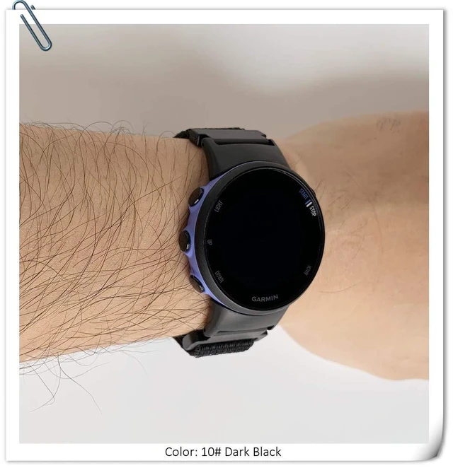 Alt view image 7 of 7 - Strap Compatible with Garmin Forerunner 45/45S Watch Band Nylon Replacement Accessories