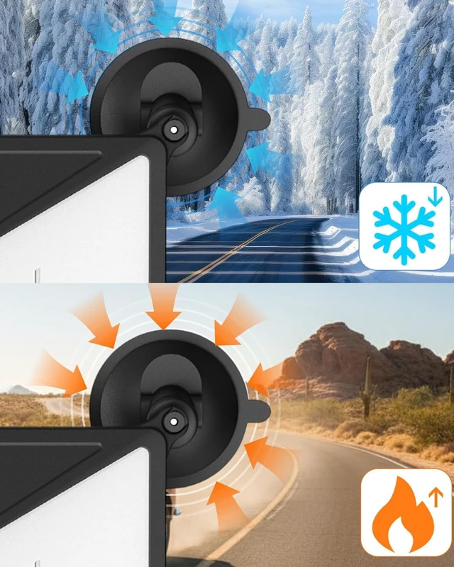 Alt view image 4 of 6 - Starlink Mini Car Suction Cup Mount with Silicone Cover & Carabiner, Strong Suction Cup Mount for Car Windows & Sunroofs, Ideal for Cars, RVs, Boats & Road Trips (Black)