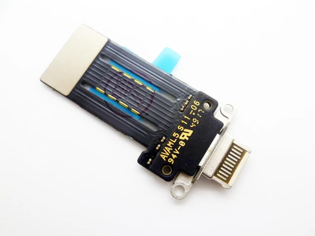 Main image of Charging Port USB Charger Dock Connector Board Ribbon Flex Cable Module Replacement Compatible with iPad Pro 12.9 5th Gen A2378 A2461 A2379 / iPad Pro 12.9 6th Gen (Silver)