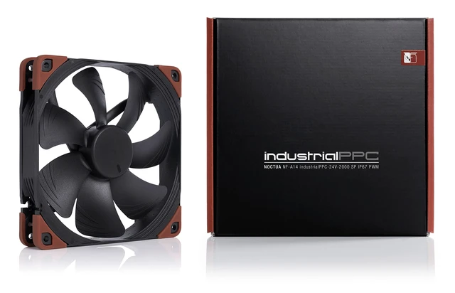 Alt view image 5 of 7 - NF-A14 iPPC-24V-2000 SP IP67 PWM, Industrial Fan 140mm | Heavy Duty High Airflow 24V 25mm Thick Fan, for Extreme Environments, Certified Water and Dust Protection, 2000rpm 4-Pin PWM