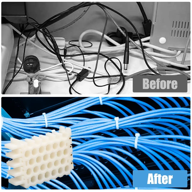 Alt view image 5 of 6 - 6x4 Hole Network Cable Comb Organizer Panel | For CAT5/6/7/8 Cables | 9mm/0.35in Slot Width | Server Rack Wire Management | Neatly Dress & Bundle Cords(6x4 Holes)