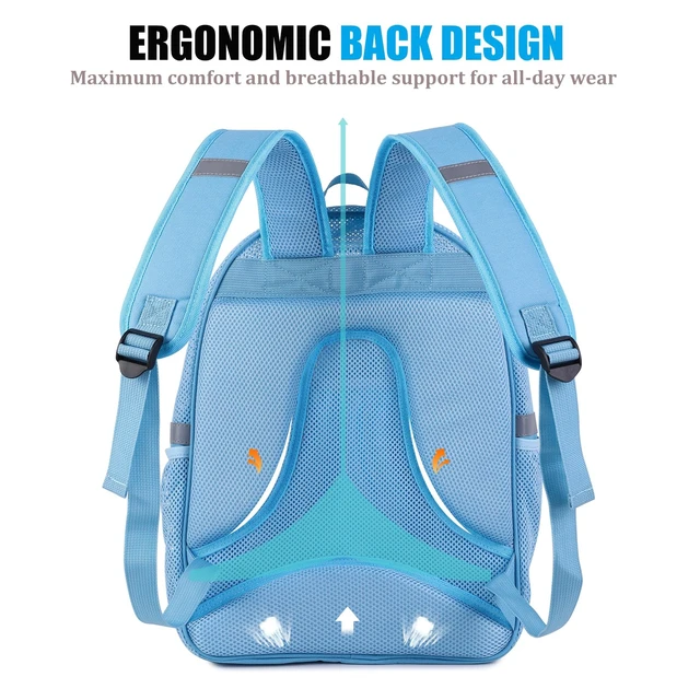 Alt view image 4 of 7 - Mesh Backpack with Laptop Compartment, Ergonomic Reflective Design, Blue | Semi-Transparent College Back Pack for Girls, Boys, For Commuting, Swimming, Travel, Beach, Outdoor Sports
