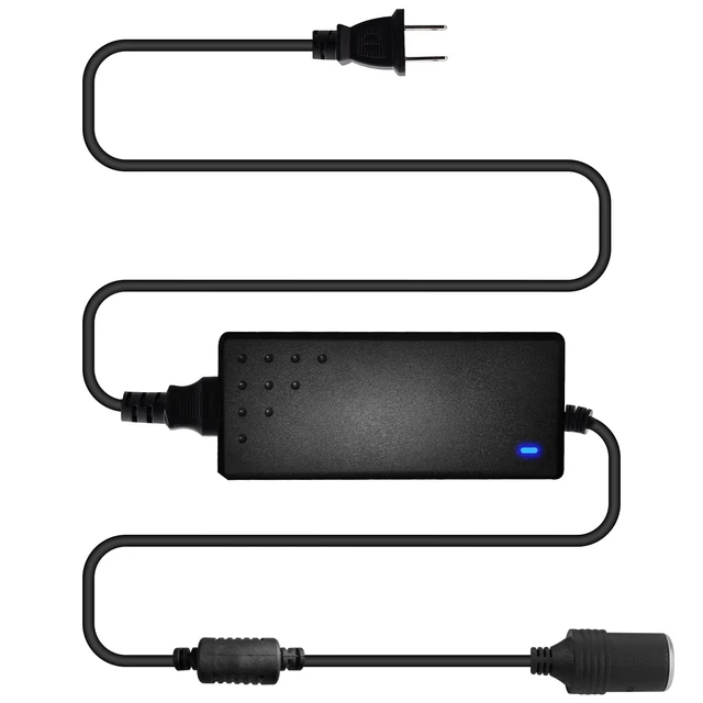 Alt view image 6 of 7 - AC to DC Car Power Converter Adapter, 110V/120V AC Wall Outlet to 12V DC Cigarette Lighter Socket, 8.5A 102W Power Supply Adapter for Car Accessories, GPS, Phones, Dash Cams, Mini Vacuums