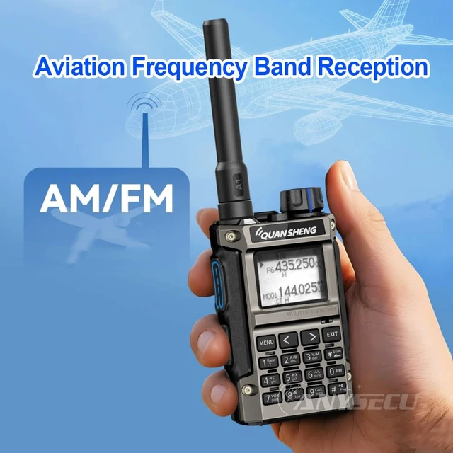 Alt view image 5 of 7 - Quansheng UV-K1(8) Mini Walkie Talkie for Adults 5W Type-C Charger 1400mAh AM/FM Multi-Band Transceiver Handheld Two Way Radios