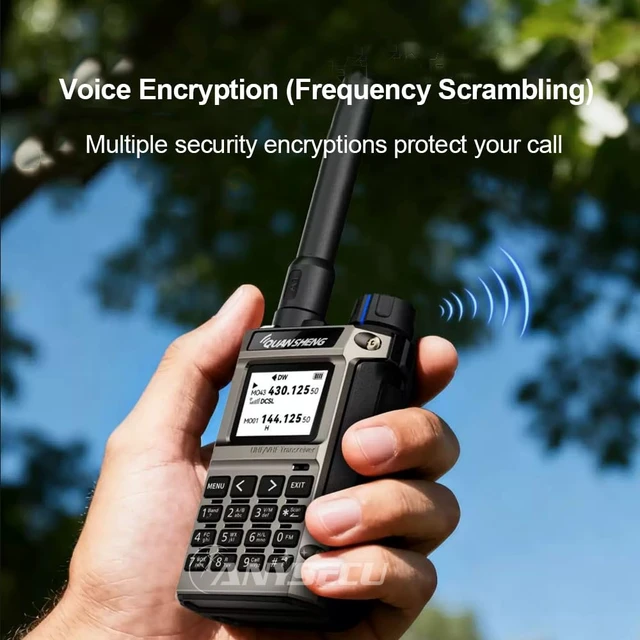 Alt view image 6 of 7 - Quansheng UV-K1(8) Mini Walkie Talkie for Adults 5W Type-C Charger 1400mAh AM/FM Multi-Band Transceiver Handheld Two Way Radios