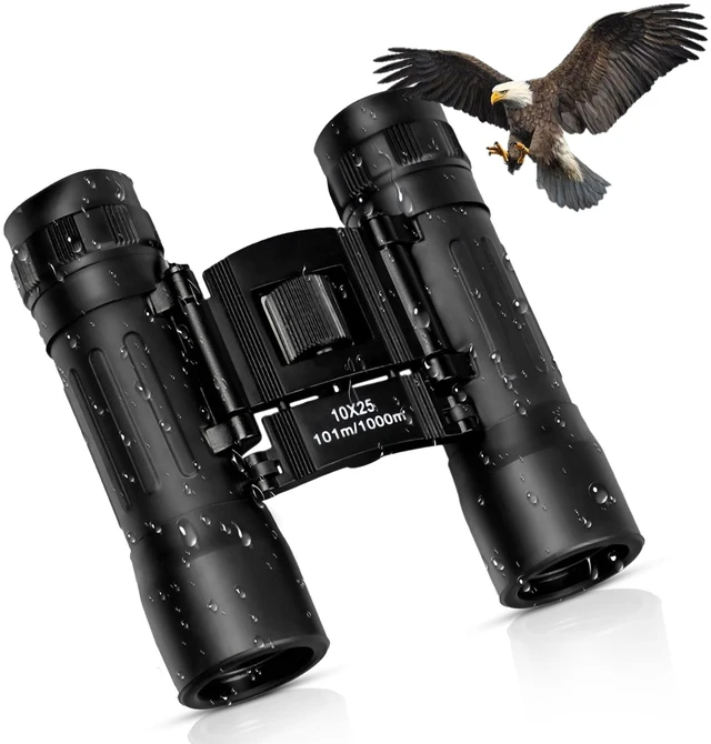 Main image of TrekTonic Compact 10x25 High Powered Binoculars For Adults and Kids, Portable with Neck Strap, Birdwatching, Outdoor Activities