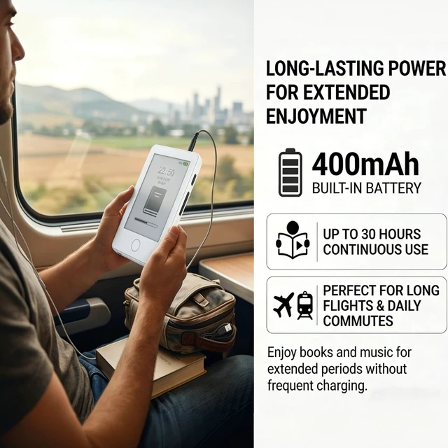 Alt view image 5 of 6 - Mini Ereader, Small Ink Ebook Reader with 2.7 Inch Touchscreen, Portable Electronic Book Reader BT MP3 Player for Book Reading, Music Playback, Long Battery Life