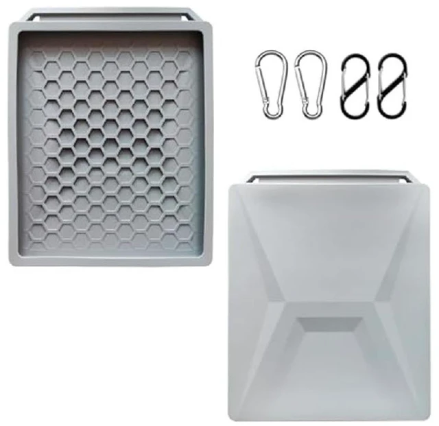 Main image of Starlink Mini Protective Cover Case, All Purpose Silicone Protective Case for Starlink Mini Dish with 2 Sets Additional Securing Buckles for Travel and Outdoor (Grey)