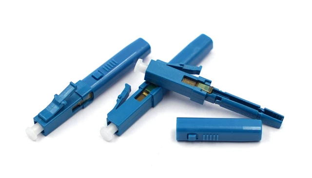 Alt view image 2 of 5 - 10pcs LC UPC Fiber Optic Quick Connector wiht Matched Tools Single Mode Mechanical Fast Connectors Adapter for FTTH CATV Network Instrument for 2x3mm Butterfly Cable