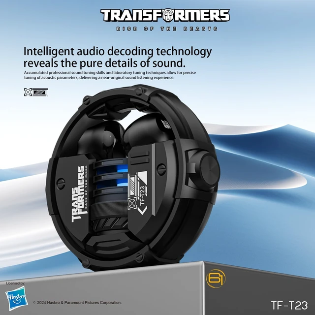 Alt view image 3 of 7 - T23 Wireless Bluetooth Earbuds - Premium Zinc Alloy Case RGB Breathing Lights, Gaming Mode, 13mm Loudspeaker, Deep Bass Sound, Long Battery Life, Type-C Fast Charge (Megatron Black)