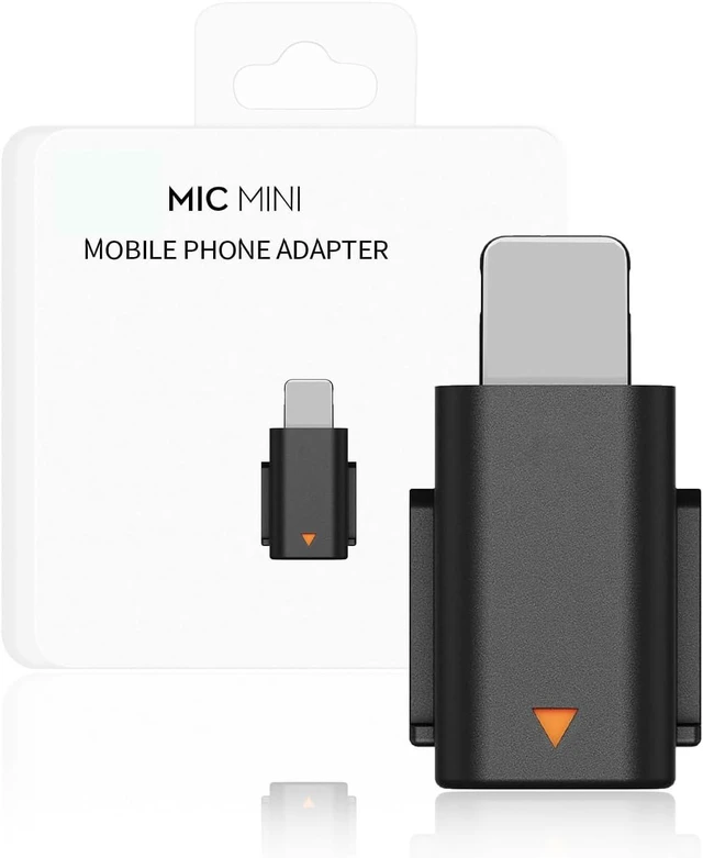 Main image of for Mic Mini Mobile Phone Adapter iOS Lighting Adapter Replacement for DJI Mic Mini,Support for iOS Phone 11,12,13,14,XS Max,PC,Mac(NOT for DJI Mic 1/2)