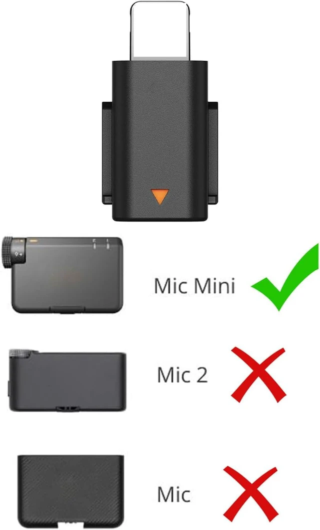 Alt view image 2 of 6 - for Mic Mini Mobile Phone Adapter iOS Lighting Adapter Replacement for DJI Mic Mini,Support for iOS Phone 11,12,13,14,XS Max,PC,Mac(NOT for DJI Mic 1/2)