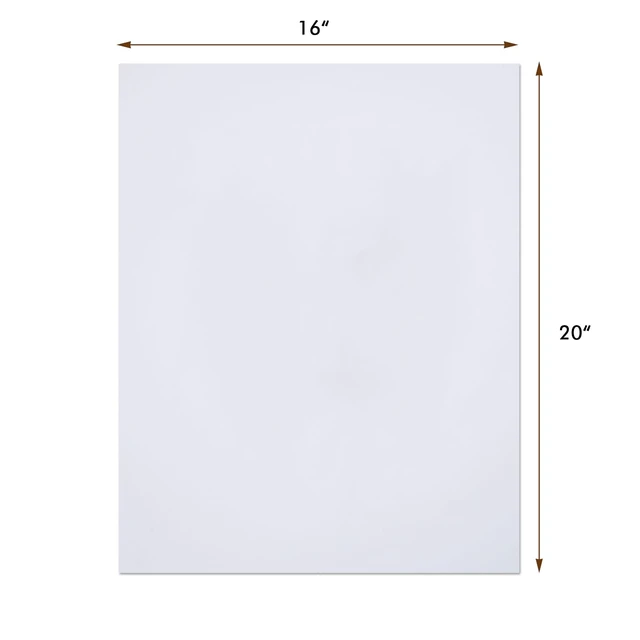 Alt view image 3 of 6 - 25 Pack 16x20 Mat Boards, 4-Ply Acid-Free Backing Board | Ideal for Framing Photos, Art Prints, Paintings, Posters and DIY Craft Projects
