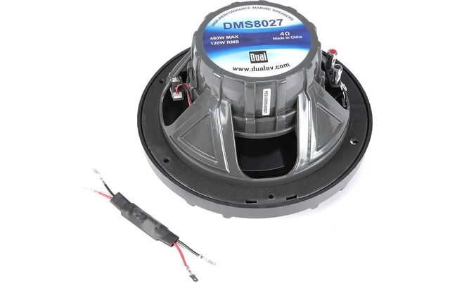 Alt view image 4 of 4 - DMS8027 8" 2-Way Marine Speakers with Blue illumiNITE LED Lighting