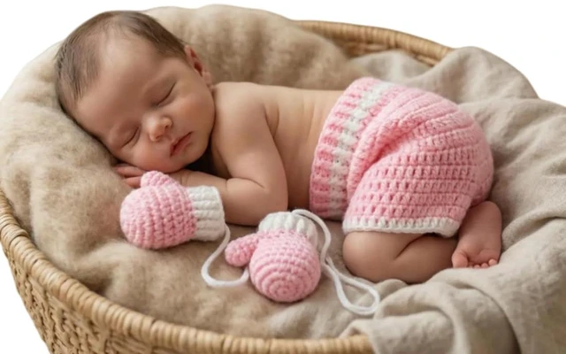 Main image of Newborn Photography Props Baby Boy Crochet Boxing Newborn Picture Outfit | Photo Shoot Costume, Newborn Boy Photoshoot Outfits,Newborn Picture Outfit,Baby Photo Props,Knit Boxing Style Glove Pant