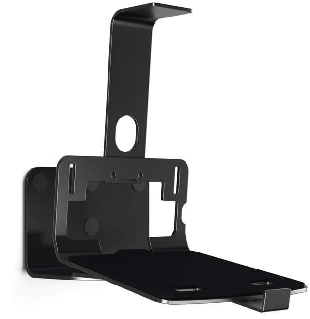 Main image of Sound 3205 Universal Speaker wall Mount | Max. 15 lbs (6.5 kg) | Tiltable up to 10º | Swivels up to 70º (Left/Right) | Also fits Sonos Five & Play:5 | Black | 1 Mount