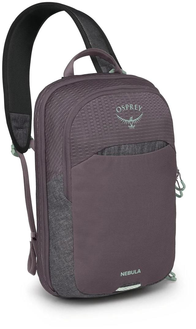 Main image of Nebula Shoulder Sling Bag, Purple OS commuter backpack, everyday bag, campus pack, laptop carry, laptop sleeve, work school travel, bottle pockets, everyday carry