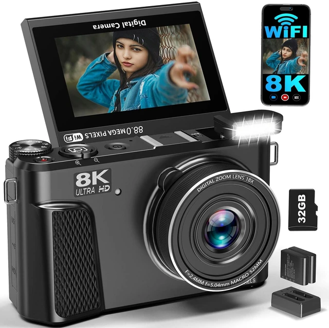 Main image of 8K Digital Camera for Photography, Autofocus Vlogging Camera for YouTube