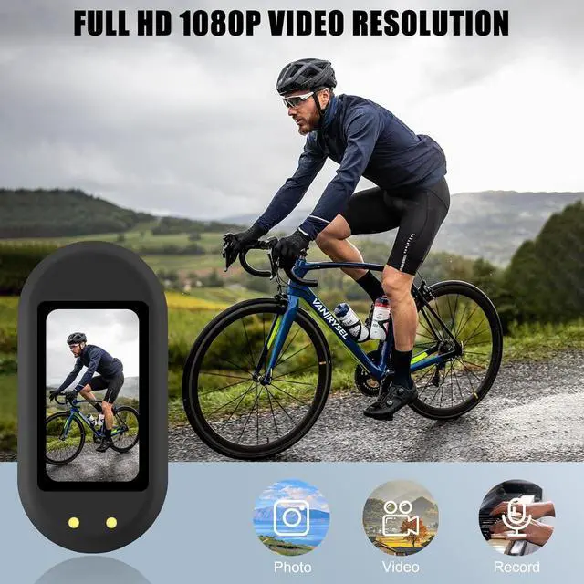 Alt view image 3 of 6 - Mini Body Camera 1080P, 64GB Wearable Action Camera, Magnetic Camera for Shirt, Thumb Size Hands Free Recording Necklace Body Cam for Pets, Travel, Work, Water Sports, Outdoor Adventures(Black)