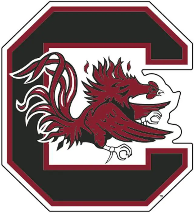 Main image of South Carolina Gamecocks, Large Vinyl Decal, Cornhole