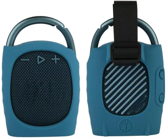 Main image of Silicone Protective Carrying Case Compatible with JBL Clip 4 - Portable Mini Speaker Stand UP Cover Pouch for JBL Clip 4 (Blue)
