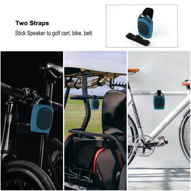 Alt view image 6 of 6 - Silicone Protective Carrying Case Compatible with JBL Clip 4 - Portable Mini Speaker Stand UP Cover Pouch for JBL Clip 4 (Blue)