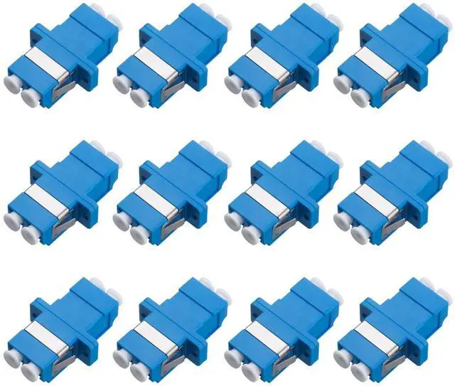 Main image of 12pcs LC to LC Signlemode Fiber Optic Coupler Adapter | Female To Female, LC/LC Coupler Duplex Singlemode (SM), Single Mode Connector