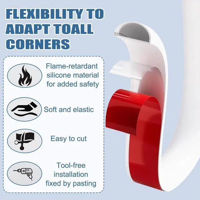 Alt view image 2 of 5 - 118" Cord Hider, Self-Adhesive Side Open Cable Covers for Wires on Wall | White silicone extension cord covers for home & office, hide TV cords, flexible cable management, cavity 0.59"w × 0.39"h