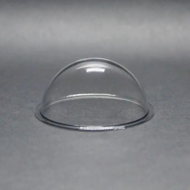 Main image of KAYNEY Acrylic Dome with Flange Clear Plastic Hemisphere Transparent Case for CCTV, Camera Lens, Jewelry, Collectibles & Miniatures Dustproof Cover for Delicate Items (2.4inch / 60mm)