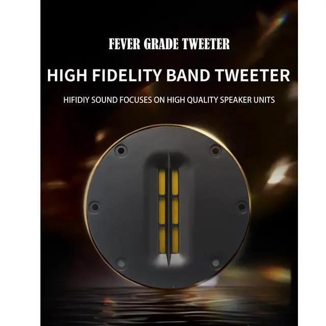 Alt view image 2 of 6 - 2PCS HiFi 4 inch Tweeter Speaker Unit 8 OHM 30W Treble Loudspeaker Super Belt Type high Loudspeaker AL-100